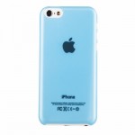 Накладка супертонкая Jisoncase для iPhone 5C голубая