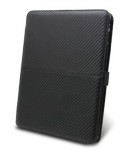 Apple iPad Case - Book Type (Carbon Fiber Black)